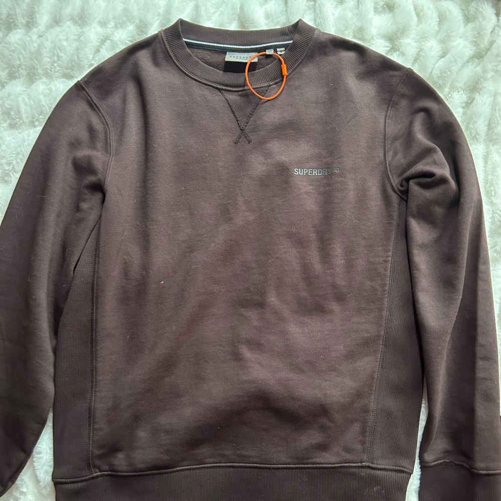 SUPERDRY brown crewneck